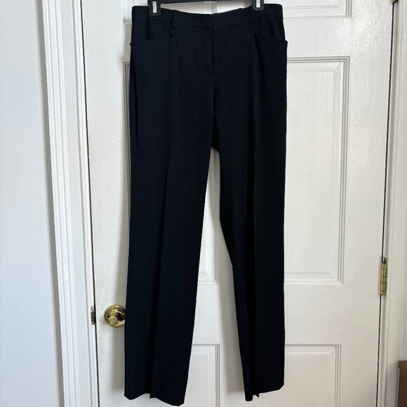 Jil Sander Pants Black Trousers Sz 38 Tailor Made 30" Inseam Wool Italy Designer - Picture 1 of 8